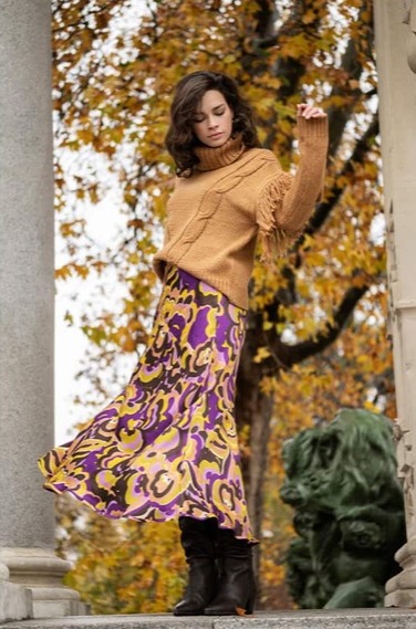 Esqualo kolekce podzim 2023 dámské šaty pletené svetry